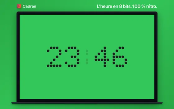 Le cadran Arcade de Cadran sur un Mac