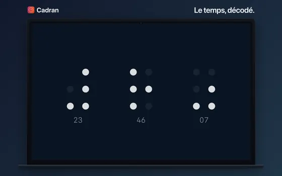 Le cadran Cipher de Cadran sur un Mac