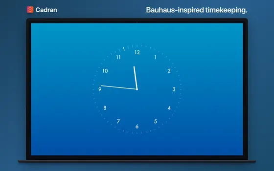 Cadran’s Dessau clock face on a Mac