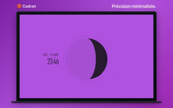 Le cadran Phase de Cadran sur un Mac