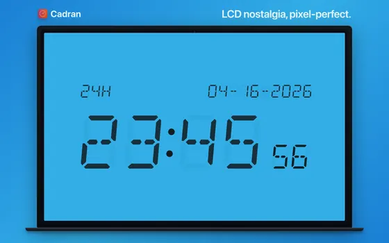 Cadran’s Quartz clock face on a Mac