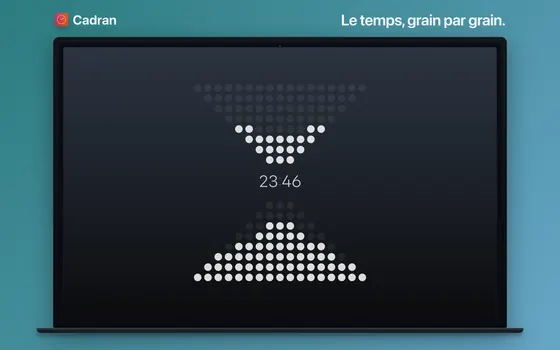 Le cadran Sablier de Cadran sur un Mac