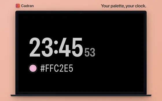 Cadran’s Spectrum clock face on a Mac