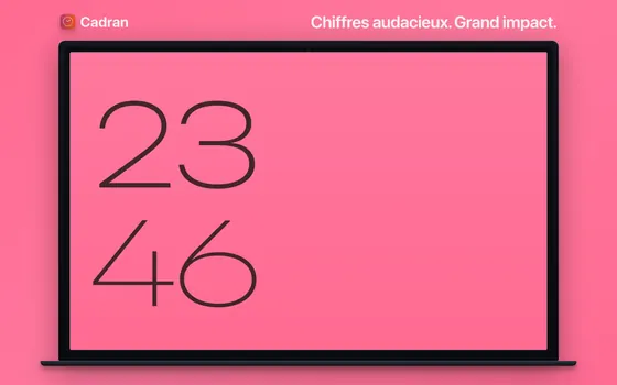 Le cadran Titan de Cadran sur un Mac